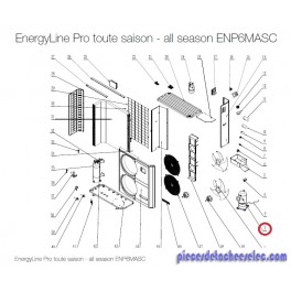 Compresseur pour Pompes à Chaleur EnergyLine Pro Toute Saison ENP6MASC Hayward