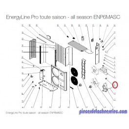 Poignée pour Pompes à Chaleur EnergyLine Pro Toute Saison ENP6MASC Hayward Poignée pour Pompes à Chaleur EnergyLine Pro Toute Saison ENP6MASC Hayward