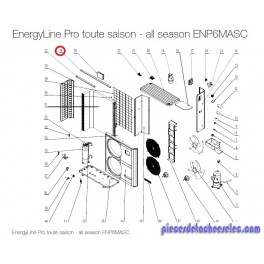 Raidisseur Avant pour Pompes à Chaleur EnergyLine Pro Toute Saison ENP6MASC Hayward