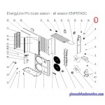 Panneau Droit pour Pompes à Chaleur EnergyLine Pro Toute Saison ENP6TASC Hayward