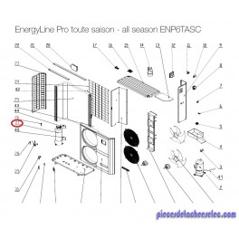 Condenseur Titane PVC pour Pompes à Chaleur EnergyLine Pro Toute Saison ENP6TASC Hayward Condenseur Titane PVC pour Pompes à Chaleur EnergyLine Pro Toute Saison ENP6TASC Hayward