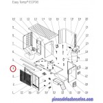 Raidisseur Avant pour Pompes à Chaleur Easy Temp ECP06 Hayward