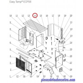 Panneau Supérieur pour Pompes à Chaleur Easy Temp ECP06 Hayward Panneau Supérieur pour Pompes à Chaleur Easy Temp ECP06 Hayward