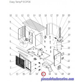 Transformateur 230V-12V~ pour Pompes à Chaleur Easy Temp ECP06 Hayward Transformateur 230V-12V~ pour Pompes à Chaleur Easy Temp ECP06 Hayward
