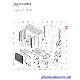 Condenseur Titane PVC pour Pompes à Chaleur Easy Temp ECP08 Hayward