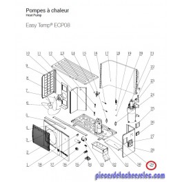 Compresseur pour Pompes à Chaleur Easy Temp ECP08 Hayward Compresseur pour Pompes à Chaleur Easy Temp ECP08 Hayward