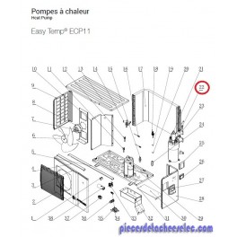Condenseur Titane pour Pompes à Chaleur Easy Temp ECP11 Hayward Condenseur Titane pour Pompes à Chaleur Easy Temp ECP11 Hayward