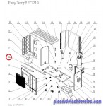 Raidisseur Arrière pour Pompes à Chaleur Easy Temp ECP13 Hayward