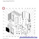 Panneau Gauche pour Pompes à Chaleur Easy Temp ECP13 Hayward