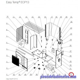 Compresseur pour Pompes à Chaleur Easy Temp ECP13 Hayward