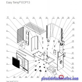 Coffret électrique pour Pompes à Chaleur Easy Temp ECP13 Hayward Coffret électrique pour Pompes à Chaleur Easy Temp ECP13 Hayward