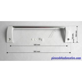 Poignée de Porte pour Réfrigérateur SL3720 Brandt Poignée de Porte pour Réfrigérateur SL3720 Brandt