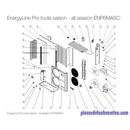 Silent Bloc x1 pour Pompes à Chaleur EnergyLine Pro Toute Saison ENP6MASC Hayward