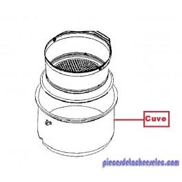 Cuve 6L Inox pour Cocottes Seb