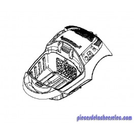 Demi-Boitier Supérieur Noir pour Aspirateur City Space Moulinex Demi-Boitier Supérieur Noir pour Aspirateur City Space Moulinex