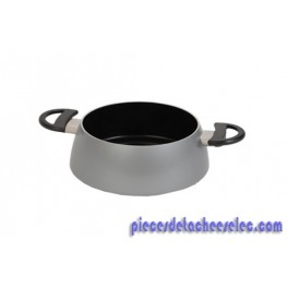 Caquelon complet gris pour appareils à fondue tefal, Wok fondue / tajine  tefal