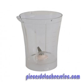 Bol Blender + Couteau Blanc pour Blender Mini Multi Moulinex Bol Blender + Couteau Blanc pour Blender Mini Multi Moulinex