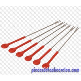 Fourchettes x6 Rouge pour Appareil à Fondue Moulinex Fourchettes x6 Rouge pour Appareil à Fondue Moulinex