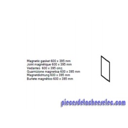 Joint Magnétique 600x395 mm pour Réfrigérateur Linéa Métro