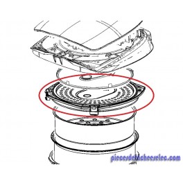 Couvercle Inférieur pour Multicuiseur Fuzzy Logic Moulinex Couvercle Inférieur pour Multicuiseur Fuzzy Logic Moulinex