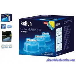Recharge Lotion Nettoyante 2 Pièces pour Rasoir 9295CC Braun Recharge Lotion Nettoyante 2 Pièces pour Rasoir 9295CC Braun