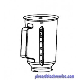 Bol Blender Inox pour Blender Prep Expert Série 9000 Krups Bol Blender Inox pour Blender Prep Expert Série 9000 Krups