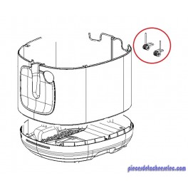 Ressort Droit + Gauche pour Friteuse Mega XXL 2kg AM480027 Moulinex