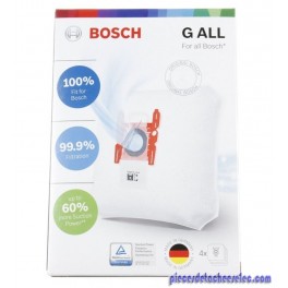 Lot de 4 Sacs Aspirateur Type G ALL pour Aspirateur Maxx'x BGL45200/03 Bosch