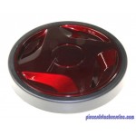Roue Arrière + Enjoliveur Rouge pour Aspirateur Power Space Rowenta