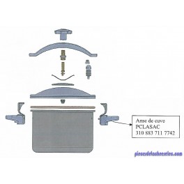 Anse de Cuve pour Autocuiseur Sitraclassic Sitram Anse de Cuve pour Autocuiseur Sitraclassic Sitram