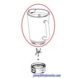 Bol Blender en Verre Nu pour Blender Poivre & Sel Tefal Bol Blender en Verre Nu pour Blender Poivre & Sel Tefal