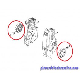 Jeu de 2 Roues Neutres pour Nettoyeur Haute Pression K 5.86 M Kärcher Jeu de 2 Roues Neutres pour Nettoyeur Haute Pression K 5.86 M Kärcher