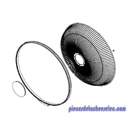 Grille Avant pour Ventilateur Turbo Silence Rowenta Grille Avant pour Ventilateur Turbo Silence Rowenta