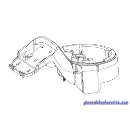 Demi Boitier Supérieur Blanc pour Robots Moulinex / Tefal Demi Boitier Supérieur Blanc pour Robots Moulinex / Tefal