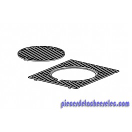 Grille de Cuisson en Fonte Emaillée (Cadre + Cercle) Mate pour Barbecue Master 3 / 4 Series Classic Campingaz