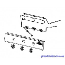 Console + Cablage (Eclairage + Allumage) + Tubulure Réchaud 28Mb pour Barbecue Master 3 Series Classic EXS Campingaz Console + Cablage (Eclairage + Allumage) + Tubulure Réchaud 28Mb pour Barbecue Master 3 Series Classic EXS Campingaz