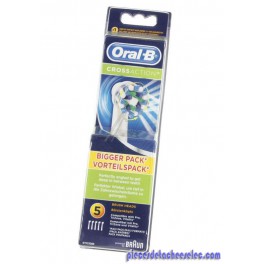 Pack de 5 Brossettes Oral-B Crossaction pour Hydropulseurs Braun Pack de 5 Brossettes Oral-B Crossaction pour Hydropulseurs Braun