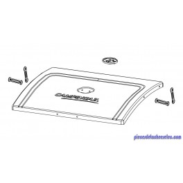 Couvercle avec Biellettes et Thermomètre Sans Poignée pour Barbecue Xpert 100 L Campingaz Couvercle avec Biellettes et Thermomètre Sans Poignée pour Barbecue Xpert 100 L Campingaz