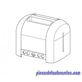 Coque Toaster pour Grille-Pain 11516 Magimix Coque Toaster pour Grille-Pain 11516 Magimix