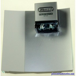 Porte Argent Blanc + Glass pour Expresso DELONGHI