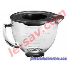 Bol en verre pour robots Kitchenaid 5K45 / 5KSM150 Bol en verre pour robots Kitchenaid 5K45 / 5KSM150