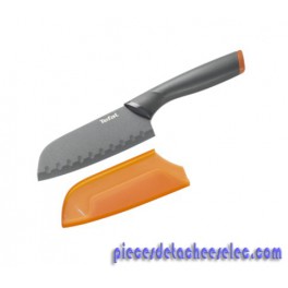Couteau Santoku 12cm Orange +Protection Fresh Kitchen Tefal Couteau Santoku 12cm Orange +Protection Fresh Kitchen Tefal