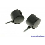 Roulettes Pivotantes x2 pour Aspirateur Nilfisk