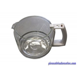 Verseuse 10 Tasses Blanche en Verre pour Cafetière Krups Verseuse 10 Tasses Blanche en Verre pour Cafetière Krups