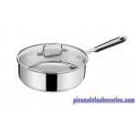 Sauteuse 24cm +Couvercle en Verre Pro Inox Induction Tefal 