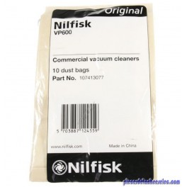 Lot de 10 Sacs pour Aspirateur VP600 Nilfisk Lot de 10 Sacs pour Aspirateur VP600 Nilfisk