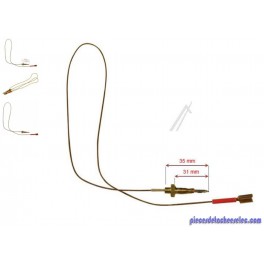 Thermocouple L 680 mm pour Plaque de Cuisson T497GTF Scholtes Thermocouple L 680 mm pour Plaque de Cuisson T497GTF Scholtes