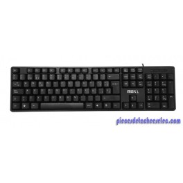 Clavier USB 105 Touches AZERTY avec Pavé Numérique Maxell Clavier USB 105 Touches AZERTY avec Pavé Numérique Maxell