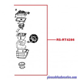 Bloc Moteur pour Aspirateurs Rowenta