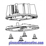 Socle gris pour blenders Moulinex